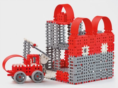 Klocki konstrukcyjne Mini Waffle Strażak Zestaw Duży Marioinex