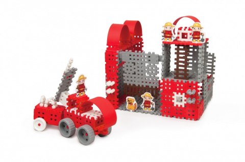Klocki konstrukcyjne Mini Waffle Strażak Zestaw Duży Marioinex