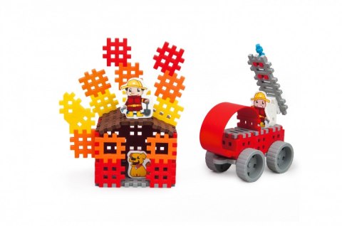 Klocki konstrukcyjne Mini Waffle Strażak Zestaw Średni Marioinex