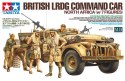 Model plastikowy Brytyjski pojazd dowodzenia LRDG w Afryce Północnej 1/35 + 7 figurek Tamiya