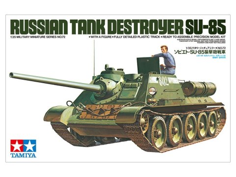 Model plastikowy Rosyjski niszczyciel SU-85 Tamiya