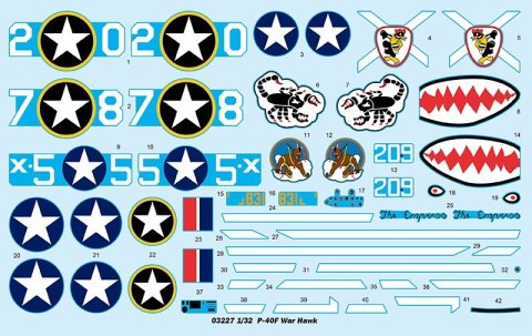 Model plastikowy P-40F War Hawk Trumpeter