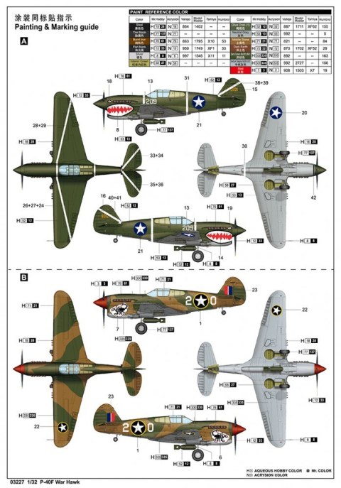 Model plastikowy P-40F War Hawk Trumpeter