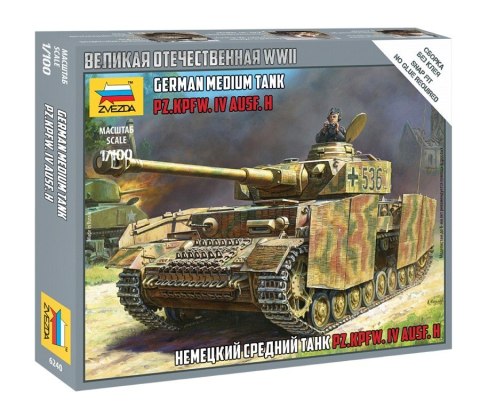 Model plastikowy Panzer IV Ausf.H niemecki czołg WWII Zvezda