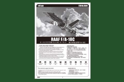 Model plastikowy RAAF F/A-18C Hobby Boss