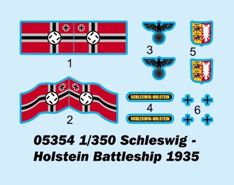 Model plastikowy Schleswig Holstein 1935 Trumpeter