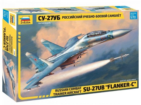 Model plastikowy Sukhoi SU-27 UB Zvezda