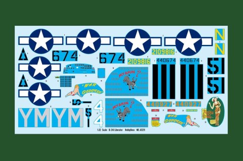 Model plastikowy US B-24J Liberator Hobby Boss