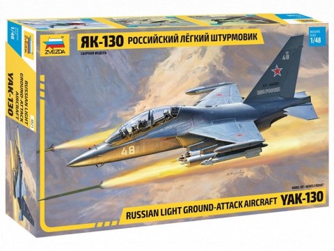 Model plastikowy Yak-130 rosyjski samolot szkolno-bojowy Zvezda
