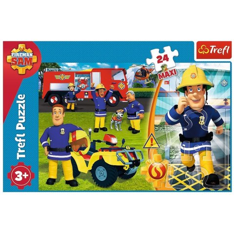 Puzzle 24 elementy Maxi - Dzielny Strażak Sam Trefl