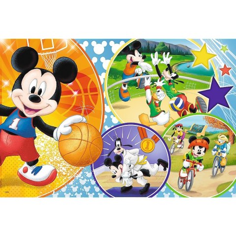 Puzzle 24 elementy Maxi - Mickey Mouse, Czas na sport! Trefl