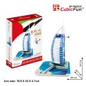 Puzzle 3D Wieżowiec Burj Al Arab 46 elementów Cubic Fun