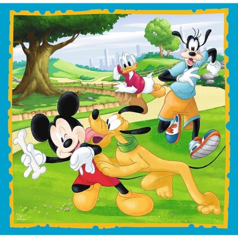 Puzzle 3w1 Myszka Miki - Z przyjaciółmi Trefl