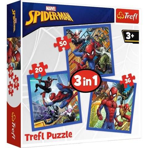 Puzzle 3w1 Spider-Man - Pajęcza siła Trefl