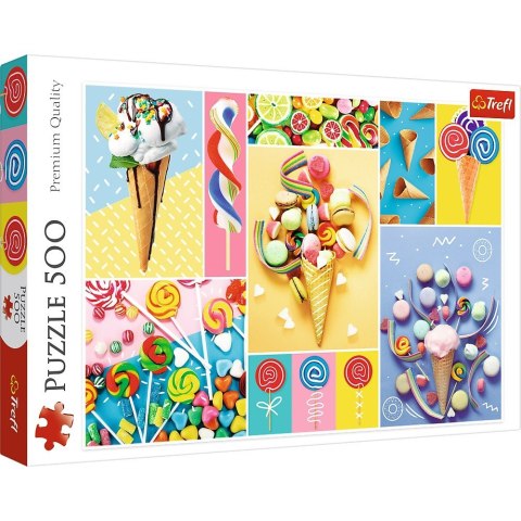 Puzzle 500 elementów - Ulubione słodycze Trefl