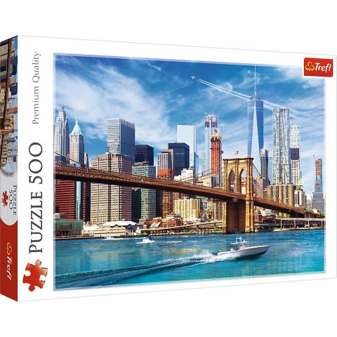 Puzzle 500 elementów - Widok na Nowy Jork Trefl