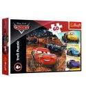 Puzzle 60 elementĂłw - Auta 3, Zygzak McQeen z przyjaciĂłĹmi Trefl