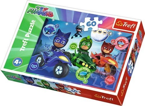 Puzzle 60 elementów - Pidżamersi, Nocny wyścig Trefl