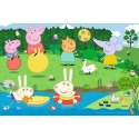 Puzzle 60 elementów - Świnka Peppa, Wakacyjna zabawa Trefl