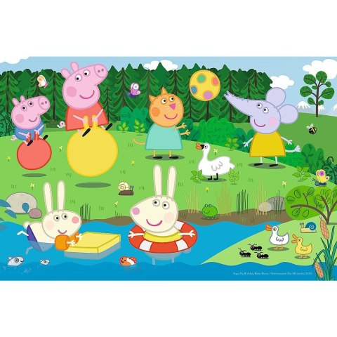 Puzzle 60 elementów - Świnka Peppa, Wakacyjna zabawa Trefl