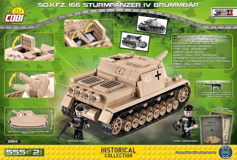Klocki Historical Collection Sd.Kfz.166 Sturmpanzer IV Brummbar Cobi Klocki