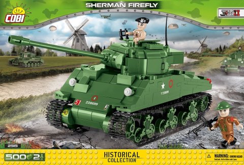 Klocki Historical Collection Sherman Firefly - amerykański czołg średni Cobi Klocki