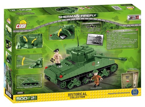 Klocki Historical Collection Sherman Firefly - amerykański czołg średni Cobi Klocki