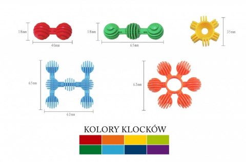 Klocki Kulki 54 elementy ASKATO