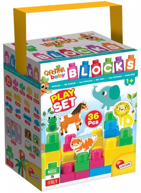 Klocki konstrukcyjne Carotina Baby Zwierzęta Lisciani