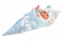 Lalka bobas płacząca błękitny rożek 63631 37cm Llorens