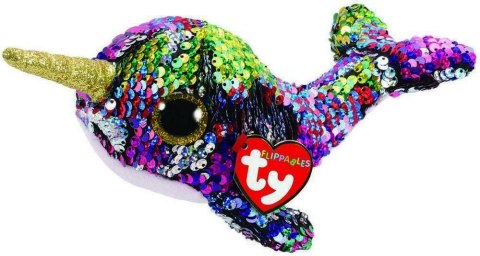 Maskotka Beanie Boos Flippables Cekinowy narwal 15 cm Meteor