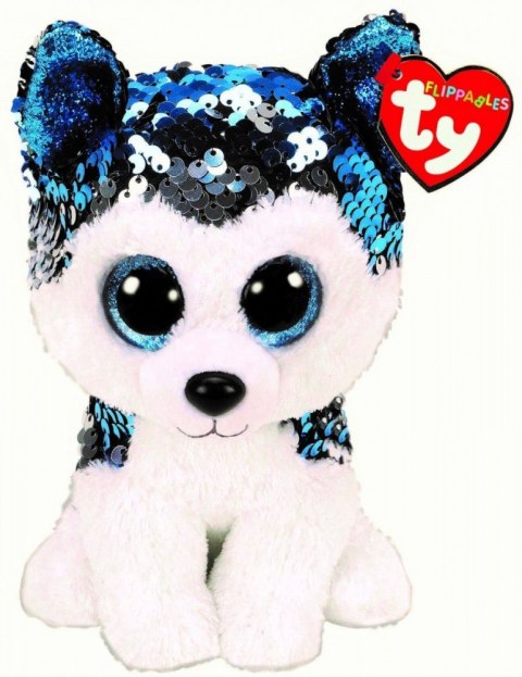 Maskotka TY Beanie Boos Flippables Cekinowy Husky Slush 15 cm Meteor