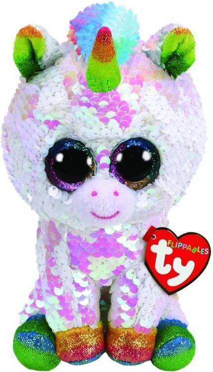 Maskotka TY Beanie Boos Flippables Cekinowy Jednorożec Pixy 15 cm Meteor