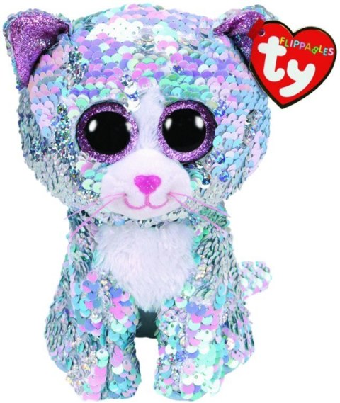 Maskotka TY Beanie Boos Flippables Cekinowy Kot Whimsy 15 cm Meteor