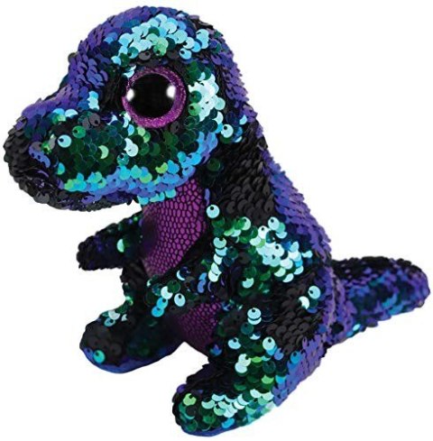 Maskotka TY Beanie Boos Flippables - Cekinowy dinozaur 15 cm Meteor