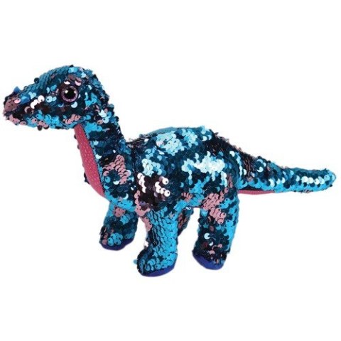 Maskotka TY Beanie Boos Flippables - Cekinowy dinozaur 24 cm Meteor