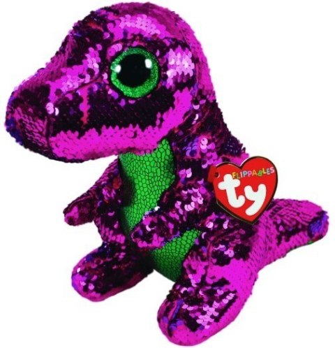 Maskotka TY Beanie Boos Flippables Cekinowy dinozaur 24 cm Meteor