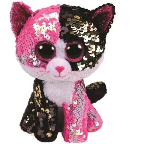 Maskotka TY Beanie Boos Flippables - Cekinowy kot 24 cm Meteor