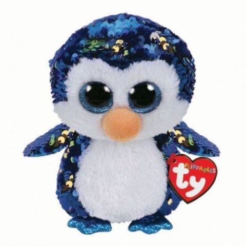 Maskotka TY Beanie Boos Flippables Cekinowy pingwin 24 cm Meteor