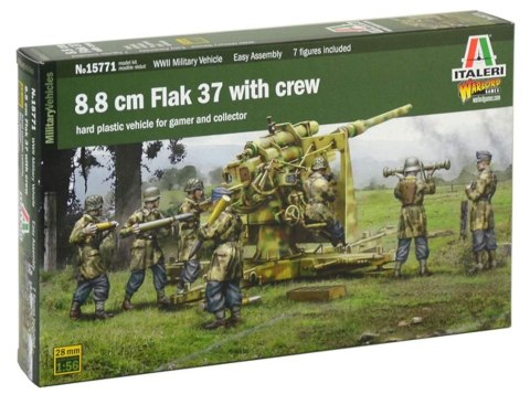 Model plastikowy 8,8 cm Flak 37 z załogą Italeri