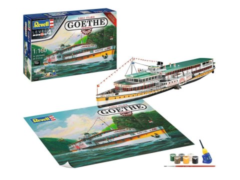Model plastikowy Rheindampfer Goethe zestaw upominkowy Revell