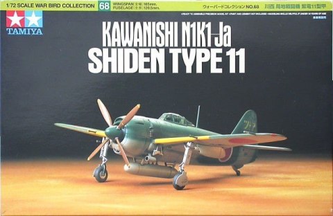 Model plastikowy Samolot Kawanishi Shiden typ 11 Tamiya