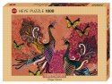Puzzle 1000 elementów - Pawie i motyle Heye