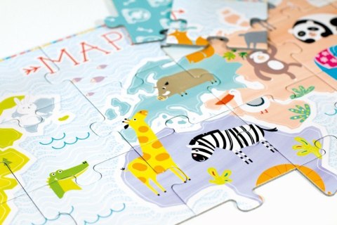 Puzzle 35 elementów Ale puzzle - Mapa świata CzuCzu
