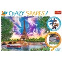 Puzzle 600 elementów Crazy Shapes - Niebo nad Paryżem Trefl