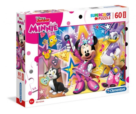 Puzzle 60elementów MAXI Minnie Szczęśliwi Pomocnicy Clementoni