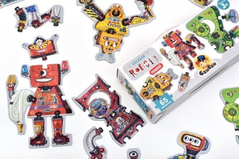 Puzzle 65 elementów - Układam roboty CzuCzu