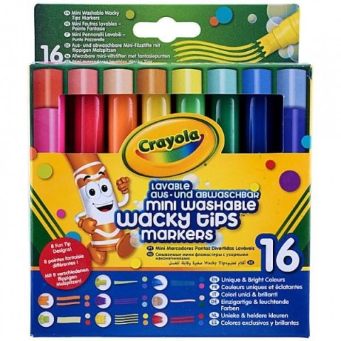 Flamastry zmywalne szalone kształty Crayola 16 szt. Goliath