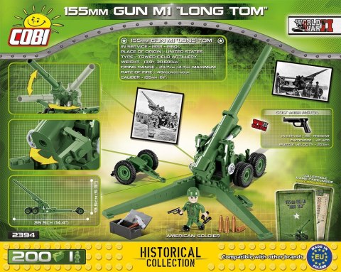 Klocki Historical Collection 155 mm Gun M1 Long Tom Cobi Klocki