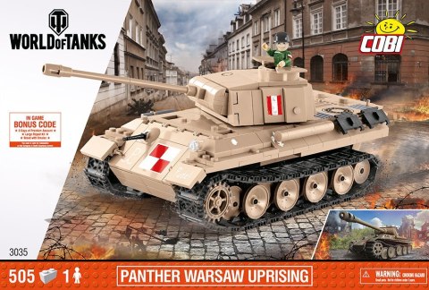 Klocki World of Tanks PzKpfw. V Panther - czołg powstańczy Cobi Klocki